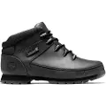 Timberland for man. TB0A2DUH0011 Euro Sprint leather boots black (43.5), Flat, Laces, Casual, Sport, Outdoor