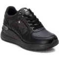 Xti for woman. 14345103-NEGRO Trainers 143451 black (39), Flat, 1 to 3 cm, Laces, Casual
