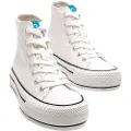 Mtng for woman. 60172 Bigger-X Sneakers white (41), Fabric, 1 to 3 cm, Laces, Casual