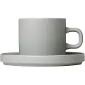 Blomus BlomusKaffekopper med skål. Sett med 2 stk. Piler 200 mlGråKopper & krusFra Homeroom