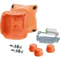 Hensel FK 0402, Polykarbonat (PC), Oransje, IP65, 104 mm, 70 mm, 104 mm