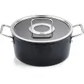 Fissler Adamant, 4,9 l, Sort, Rustfritt stål, Aluminium, Rustfritt stål, Rustfritt stål, Gjennomsiktig