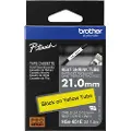 Brother HSE-651E - Svart på gult - Rull (2,1 cm x 1,5 m) 1 kassett(er) hengeboks - varmekrympetape - for P-Touch PT-D800W, PT-E550WVP, PT-P700, PT-P750W, PT-P900W, PT-P950NW