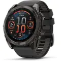 Garmin Fenix 8, 3,56 cm (1.4), AMOLED, Berøringsskjerm, 32 GB, GPS, 76 g