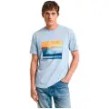 Gant Placed Graphic Kortarmet T-skjorte