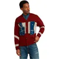 G-Star for man. D25116-D939-5298 Holiday loose cardigan red (S), Casual, Sustainable, Recycled Wool