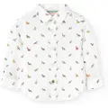 Boboli Poplin Printed Skjorte Med Lange Ermer