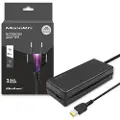 Qoltec Monolith - Strømadapter - 20 V, 6.75 A, slim tip + pin, power cable - AC 220 - 240 V - 135 watt - svart