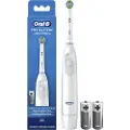 Oral-B Pro Battery, Voksen, Hvit, Hvit, Rund, Batteri, AA