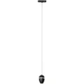 QAZQA Moderne svart pendellampe for 1-fase skinnesystem inkl. LED - Magnetic Eggy
