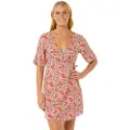 Rip Curl Las Dalias Ditsy Wrap Kort Ermet Kort Kjole