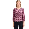 Tom Tailor 1044406 Crincle Henley 3/4-ermet T-skjorte