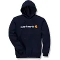 Carhartt Signature Logo Hoodie Mens New Navy XS
