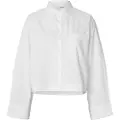 Selected Astha Cropped Boxy Skjorte Med Lange Ermer