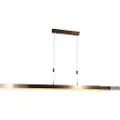QAZQA Justerbar pendellampe mørk bronse inkl. dimbar LED - Lamba