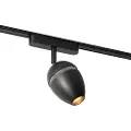QAZQA Moderne sort spotlight for 1-fase skinnesystem inkl. LED - Magnetic Eggy