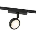 QAZQA Moderne sort spotlight for 1-fase skinnesystem inkl. LED, roterbar og tiltbar - Magnetic Lance