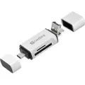 Sandberg - Kortleser (microSD, SD) - micro USB / USB / USB-C