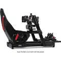 Next Level Racing GTLite Front & Side Mount Edition - Racing simulator cockpit frame - tipping - eloksert aluminium, karbonstål - svart