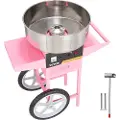 Vevor Kommersiell sukkerspinnsmaskin med vogn, sukkerspinnmaskin, 1000 W, fest