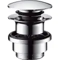 Hansgrohe 1 1/4 Push-Open bundventil med klikfunktion krom