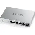 Zyxel XMG-100 Series XMG-105 - Switch - ustyrt - 5 x 100/1000/2.5G + 1 x Gigabit SFP / 10 Gigabit SFP+ - stasjonær, veggmonterbar