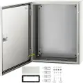 Vevor NEMA stålskap, 50x40x15 cm NEMA 4X stål koblingsboks, IP66 vanntett og støvtett, utendørs/innendørs elektrisk koblingsboks, med monteringsplate