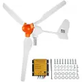 Vevor 800W vindturbingenerator, 12V vindturbinsett, 3-blads vindkraftgenerator med MPPT-kontroller, justerbar vindretning og 2,5 m/s startvindhastighet, egnet for hjem, gård, bobiler, båter
