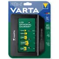 Varta LCD Universal Charger+ - 4 t batterilader - (for 4xAA/4xAAA, 4xD, 4xC, 1x9V) (USB)