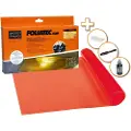 FOLIATEC Transparent plast folie, rød 30x100 cm