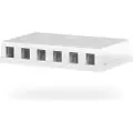 EFB Elektronik EFB Keystone koblingsboks, 6-ports, utenpåliggende,