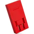 Usbepower ROCK dobbel USB-lader - 2 i 1 lommelader for optimal mobilitet - Rød