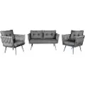 Kalune Design Hanah HomeSittegruppe for hagen - OakvilleGråLoungemøblerFra Homeroom
