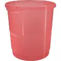 Esselte Colour'Breeze - Avfallskurv - 14 L - håndtak - plast - translucent coral