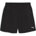 Puma WARDROBE Essentials Relaxed Cargo Shorts 6"Men, Clothing, Black, XL