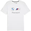 Puma BMW M Motorsport Essentials Logo Tee Men, Clothing, White, L