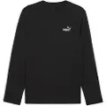 Puma Essentials No. 1 Logo Long Sleeve Tee Men, Clothing, Black, 4XL