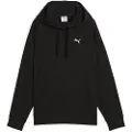 Puma ESS ELEVATED Comfort Rib Hoodie Women, Clothing, Black, M