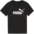 Puma ESS No. 1 Logo Tee Kids, Clothing, Black, 3-4Y