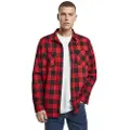 Build Your Brand Checked Flanell Skjorte Med Lange Ermer