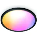 WiZ Connected SuperSlim taklys 22W 2700-6500K RGB, svart