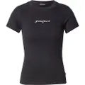 GUESS Gj Sl Cn Embro Slim Rib Kortarmet T-skjorte