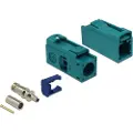 DeLOCK FAKRA Z jack 25 mm (long) for crimping - Modulinnlegg - FAKRA Z - RAL 5021, vannblå
