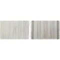 Home Decor Polyester Hvit Boho Frynser Teppe 120x180x0.75 Cm 2 Enheter