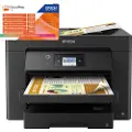 Epson WorkForce WF-7830DTWF - Multifunksjonsskriver - farge - ink-jet - A3 (297 x 420 mm) (original) - A3 (medie) - opp til 25 spm (trykking) - 500 ark - 33.6 kbps - USB 2.0, LAN, Wi-Fi(n)
