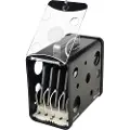 Lockncharge CarryOn - Lagringsboks - for 5 nettbrett - låsbar - aluminium, akryl - svart - veggmonterbar, skrivebordsstativ