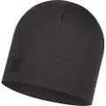Buff Dobbeltlags termohette i merinoull Solid Black