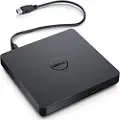 Dell - Platestasjon - DVD±RW - USB 2.0 - ekstern - svart - for Chromebook 3110, 3110 2-in-1 OptiPlex 30XX, 7080 Precision 3260, 7670 Vostro 15 3510