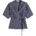 Scotch & Soda 179606 Kort Ermet Bluse