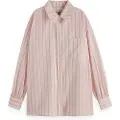 Scotch & Soda Striped Girlfriend Skjorte Med Lange Ermer